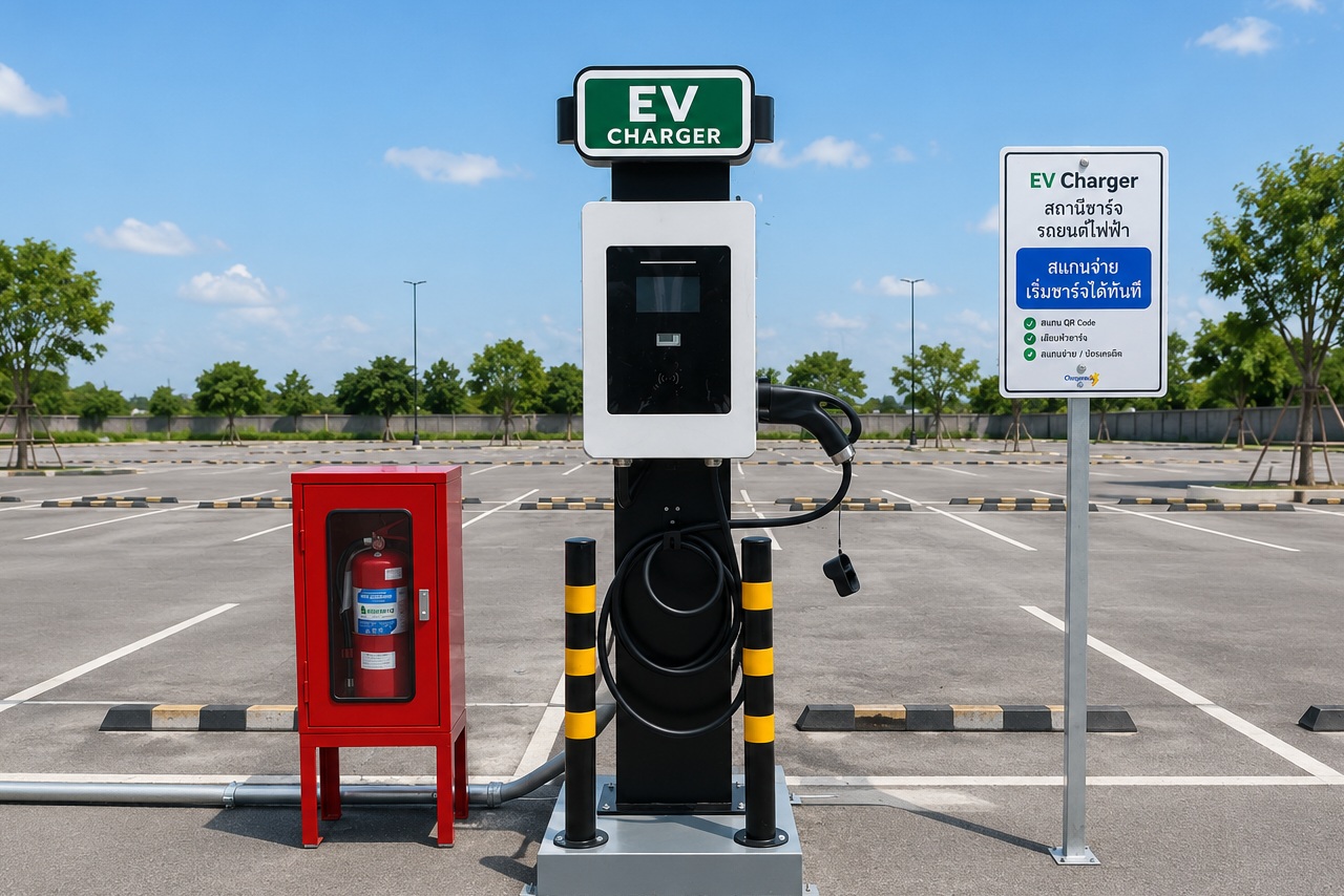 EV Charging Station Solution ชุดสถานีชาร์จ ChargeMe มุมที่ 1