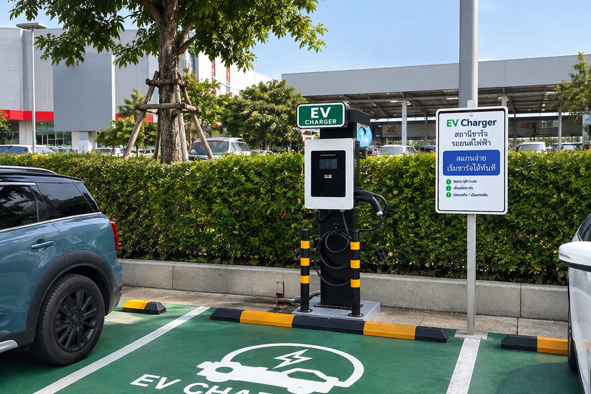 EV Charging Station Solution งานติดตั้งระบบไฟฟ้าสถานีชาร์จ 6